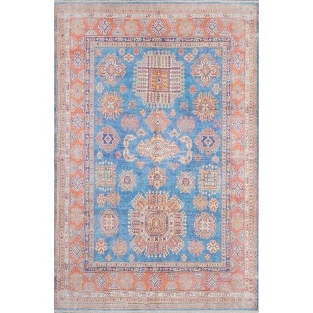 MOMENI 4 x 6 ft. Chand-3 Hand Knotted Rectangle Rug Blue CHANDCHN-3BLU4060